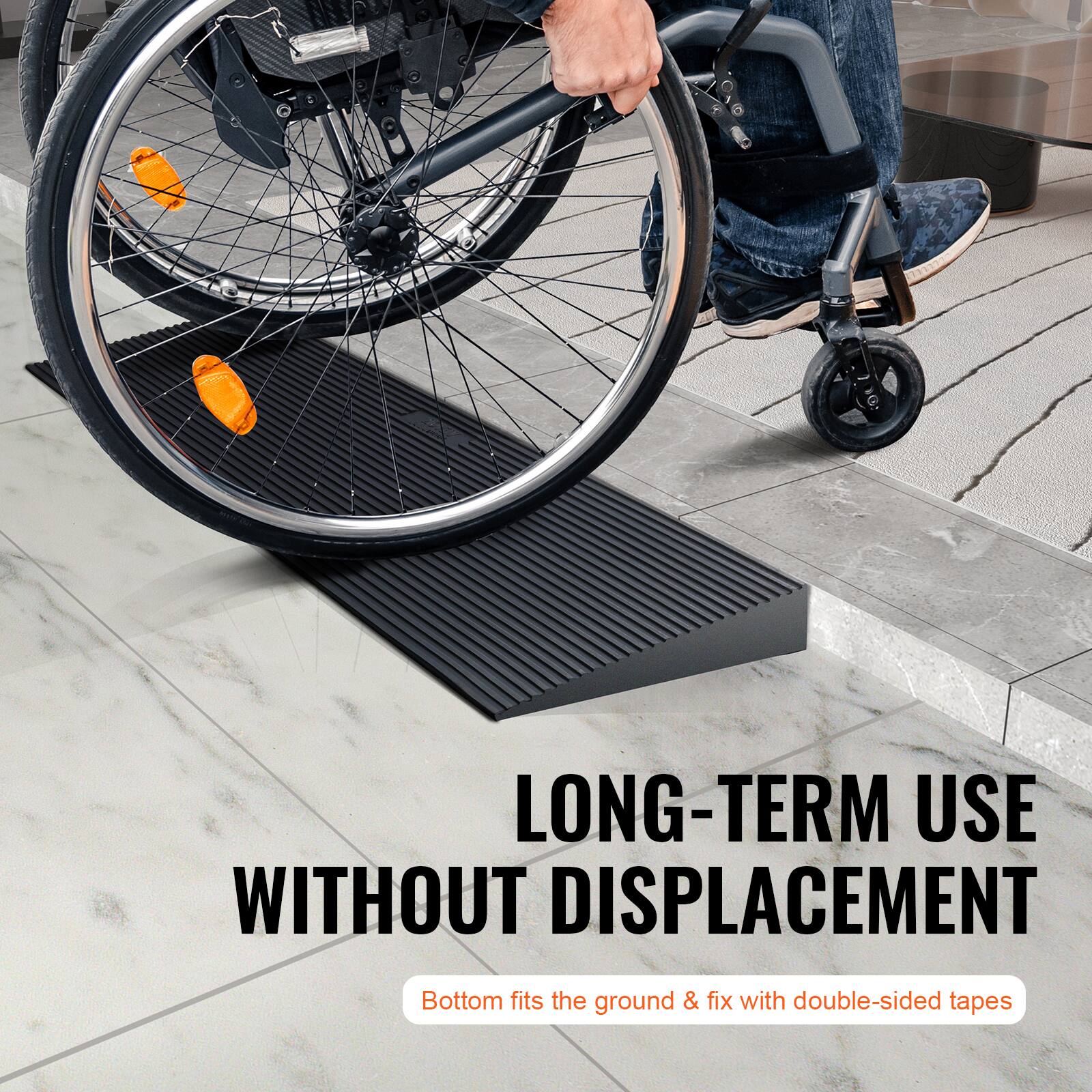 LONG-TERM USE WITHOUT DISPLACEMENT  
Bottom fits the ground & fix with double-sided tapes