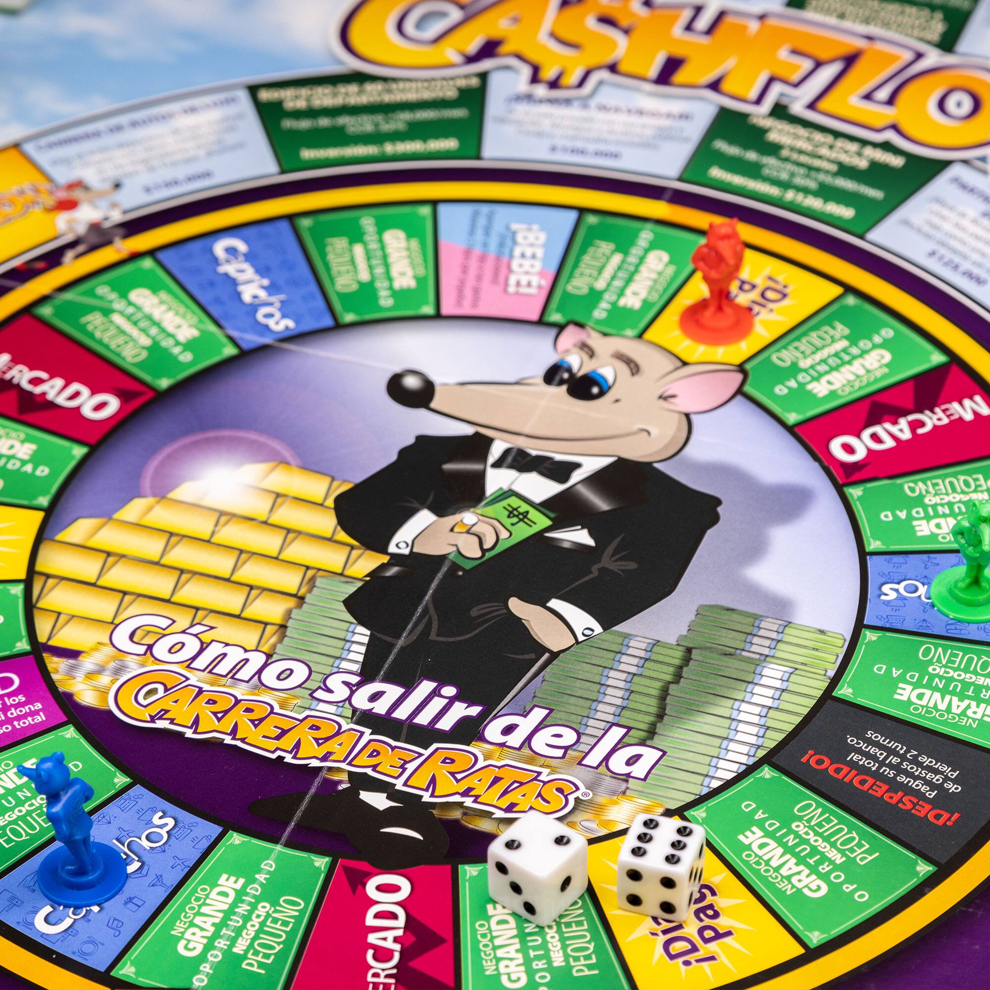 CASHFLOW

Cómo salir de la CARRERA DE RATAS

Capitulos

GRANDE

PEQUEÑO

MERCADO

UNIDAD

9 SOL

9 D

los

Cmo salir

QUEO

ECOCIO

5

dona

total

RANDE

NEGOCIO

NE

O

CARRERA DE RATAS

de la

DESPEDIDO!

banco.

total

turnos

n

al

Pague

gastos

2

Pierde

de

U

EGOCIO

EQUE

hos

PEQUEO

DAD

NEGOCIO

OPORTUNIDE

NEGOCIO

GRANDE

NI

Pas

NEGOCIO

PEQUEO

ERCADO

N

OPORTU

NEGOCIO

GRANDE

UTA

U

T

OC

0

NEGOC

PEQUENO

D