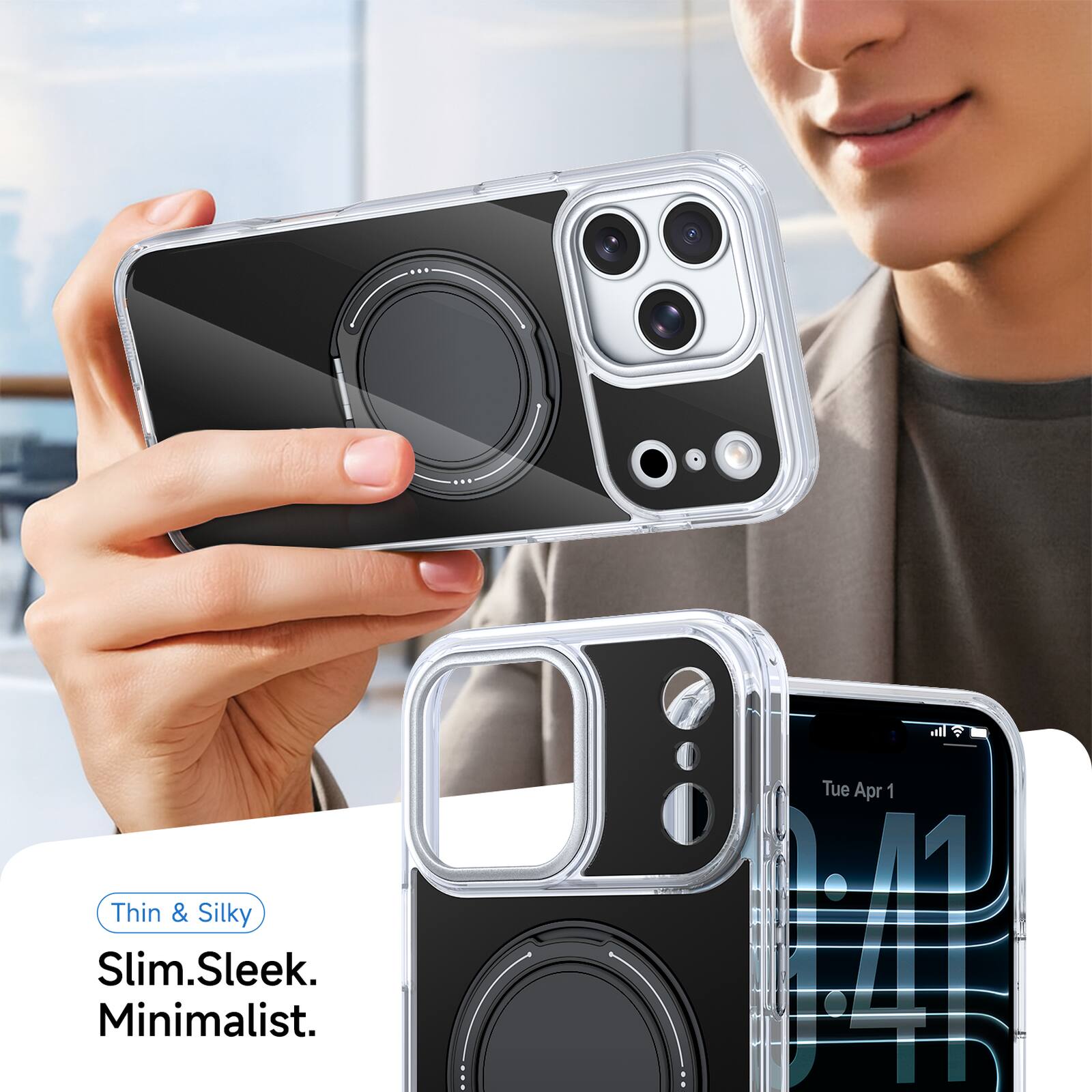 Thin & Silky  
Slim. Sleek. Minimalist.  
Tue Apr 1  
12:41