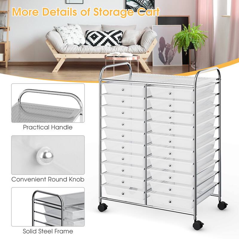 More Details of Storage Cart

- Practical Handle
- Convenient Round Knob
- Solid Steel Frame