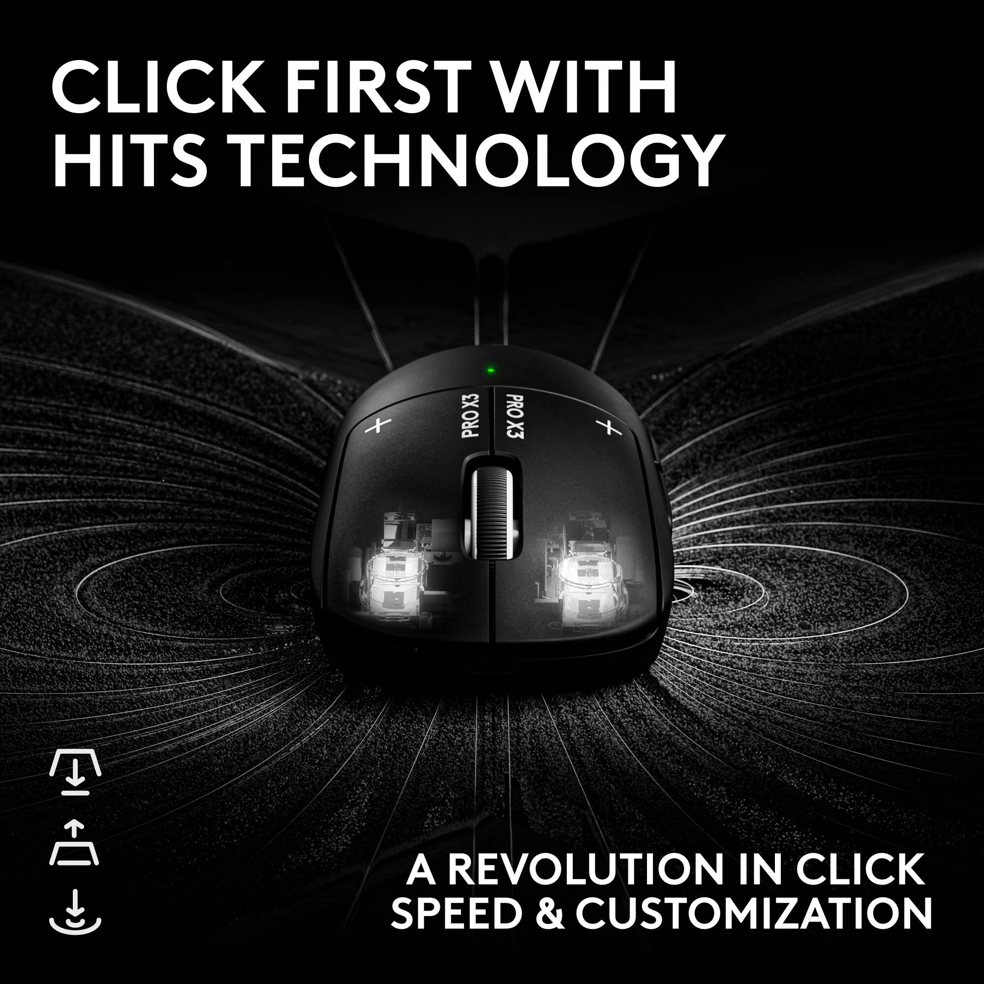 CLICK FIRST WITH HITS TECHNOLOGY

X3 PRO
PRO X3

A REVOLUTION IN CLICK SPEED & CUSTOMIZATION