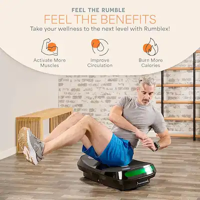 Lifepro | Rumblex 4D Vibration Plate Exercise Machine | Brown Lifepro | Rumblex 4D Vibration Plate Exercise Machine | Brown