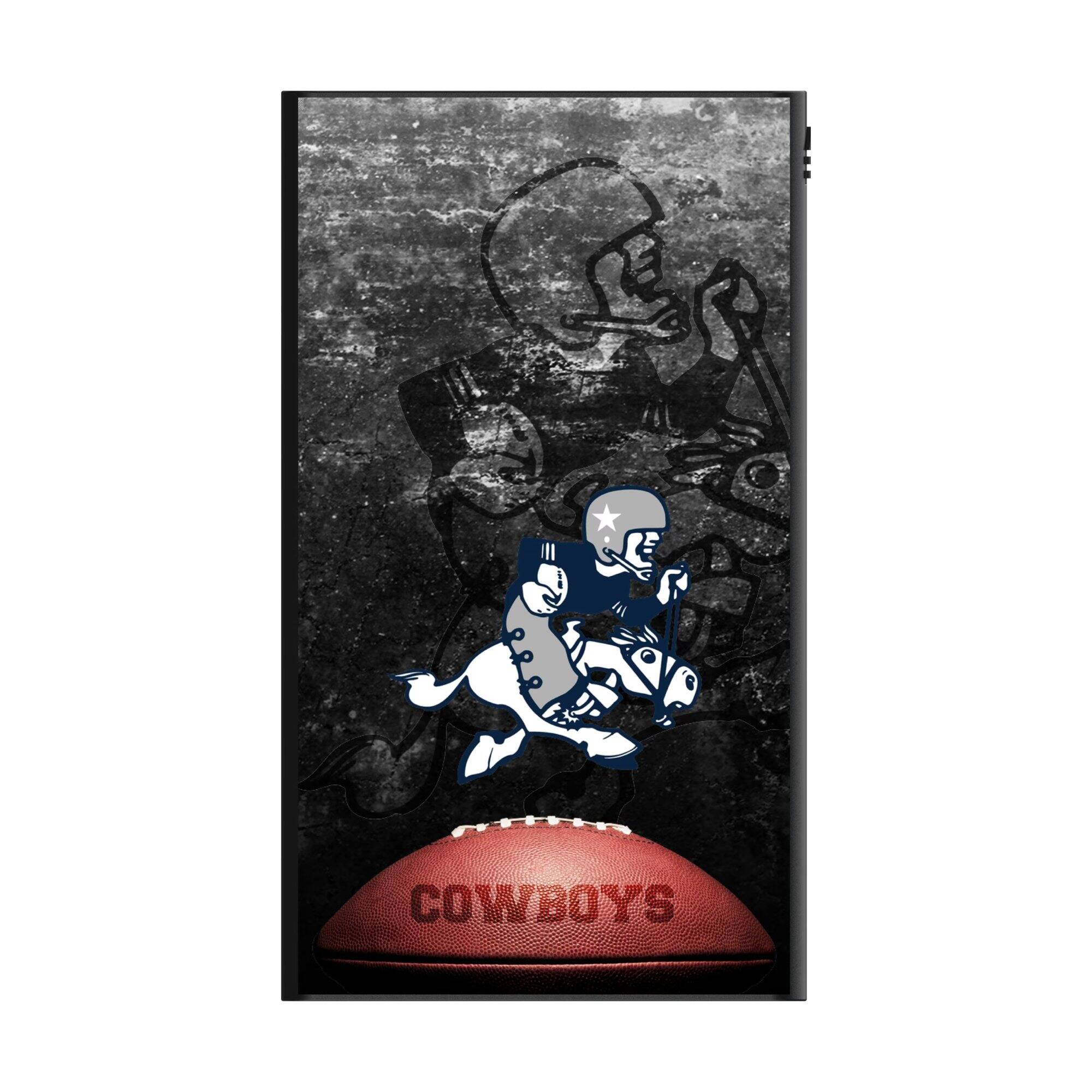 Alt View 1. Keyscaper - Dallas Cowboys 5000mAh Flat Powerbank - Black.