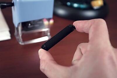 Alt View 2. 2000 Plus - Cosco Replacement Ink Roller, Red, 2" x 1" (011097) - Red.