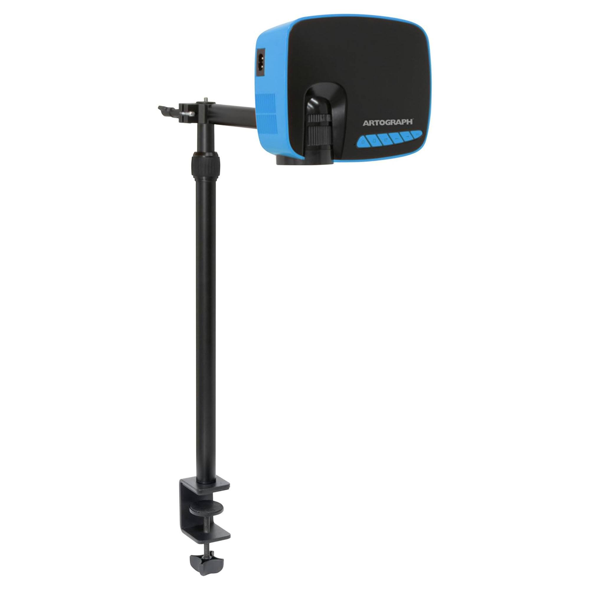 Alt View 7. Artograph - Artograph Smart HD Digital Art Projector, Wi Fi, Clamp Stand, Flare 100, Blue - Blue, Black.