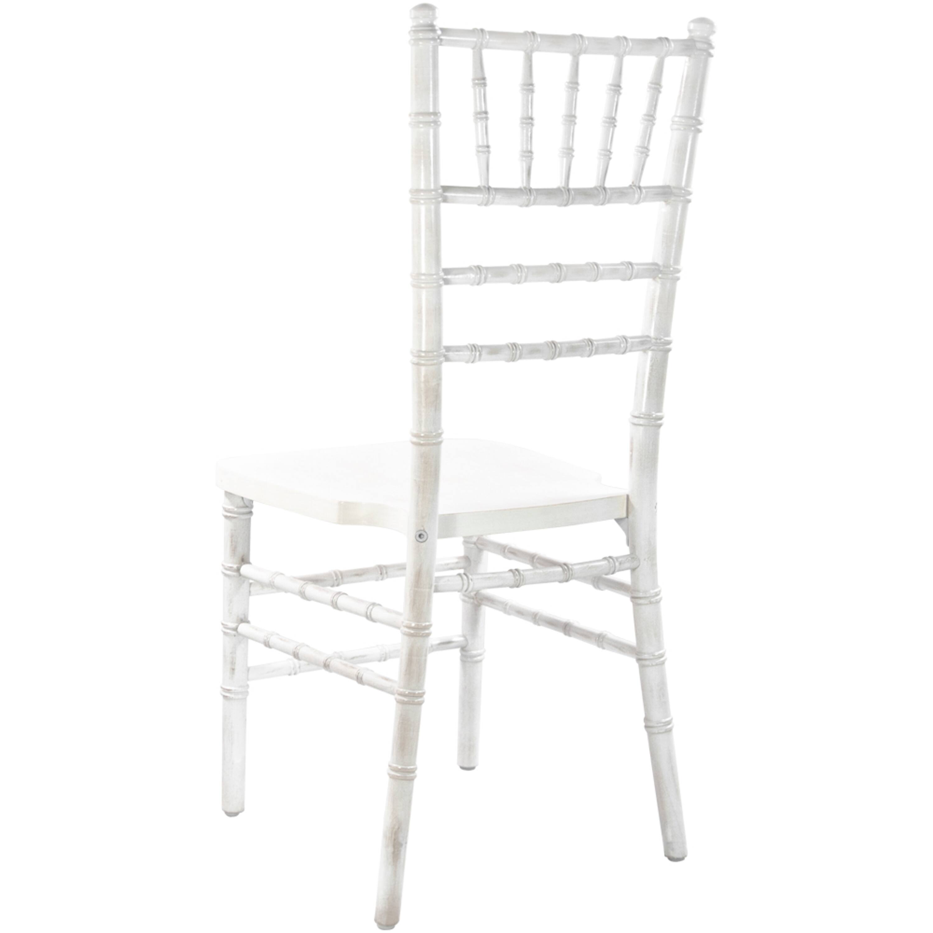 Alt View 1. Emma + Oliver - Wood Chiavari Chair - Lime Wash.