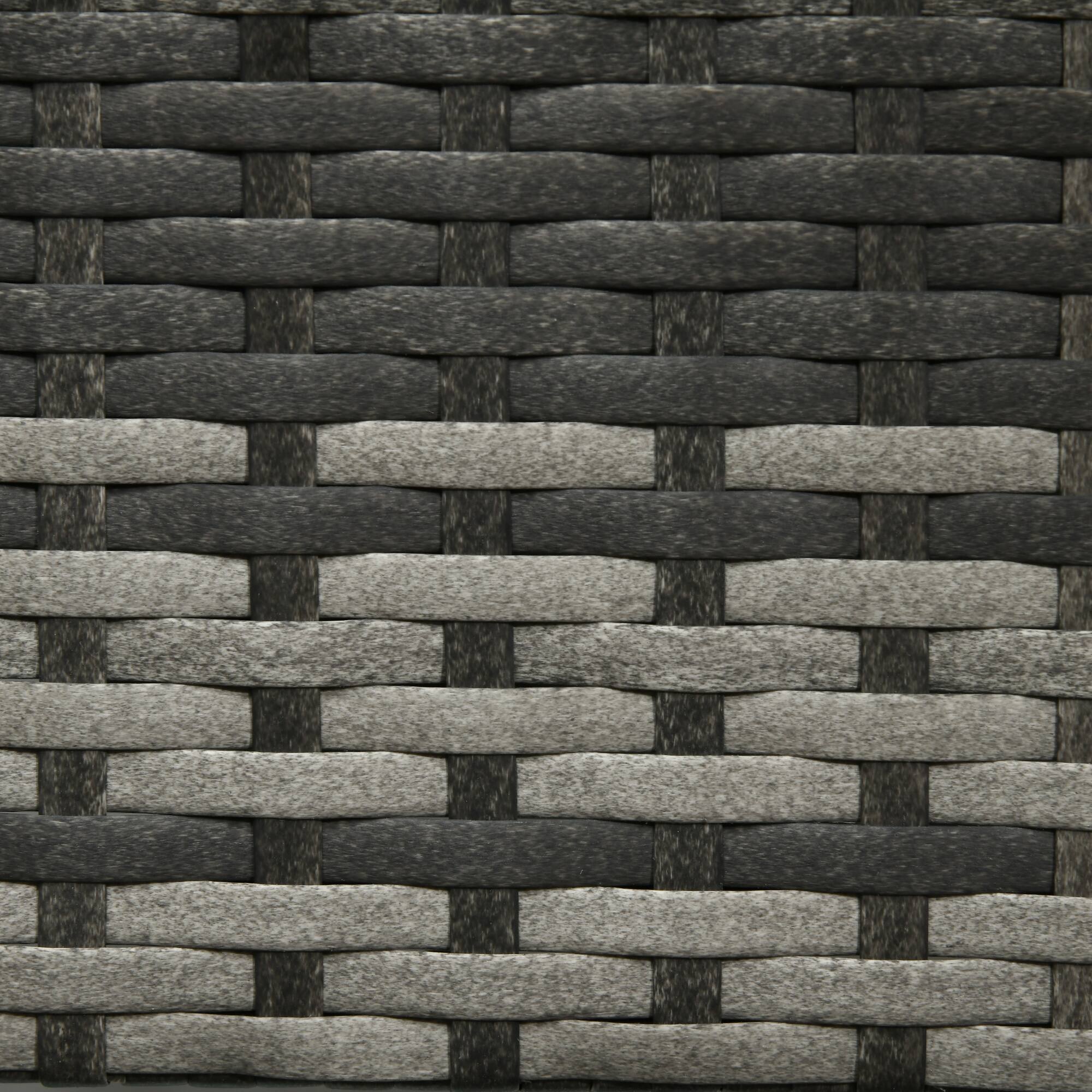 Alt View 8. Outsunny - Raised Garden Bed, Elevated Planter Box with Rattan Wicker Look, Tool Storage Shelf, Portable Design for Herbs - Gray.