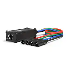 Front. Lyxpro - XLR Audio and Lighting Snake 4 Channel 3 Pin Multi Network Breakout for Stage and Recording Studio Male - Mutli.