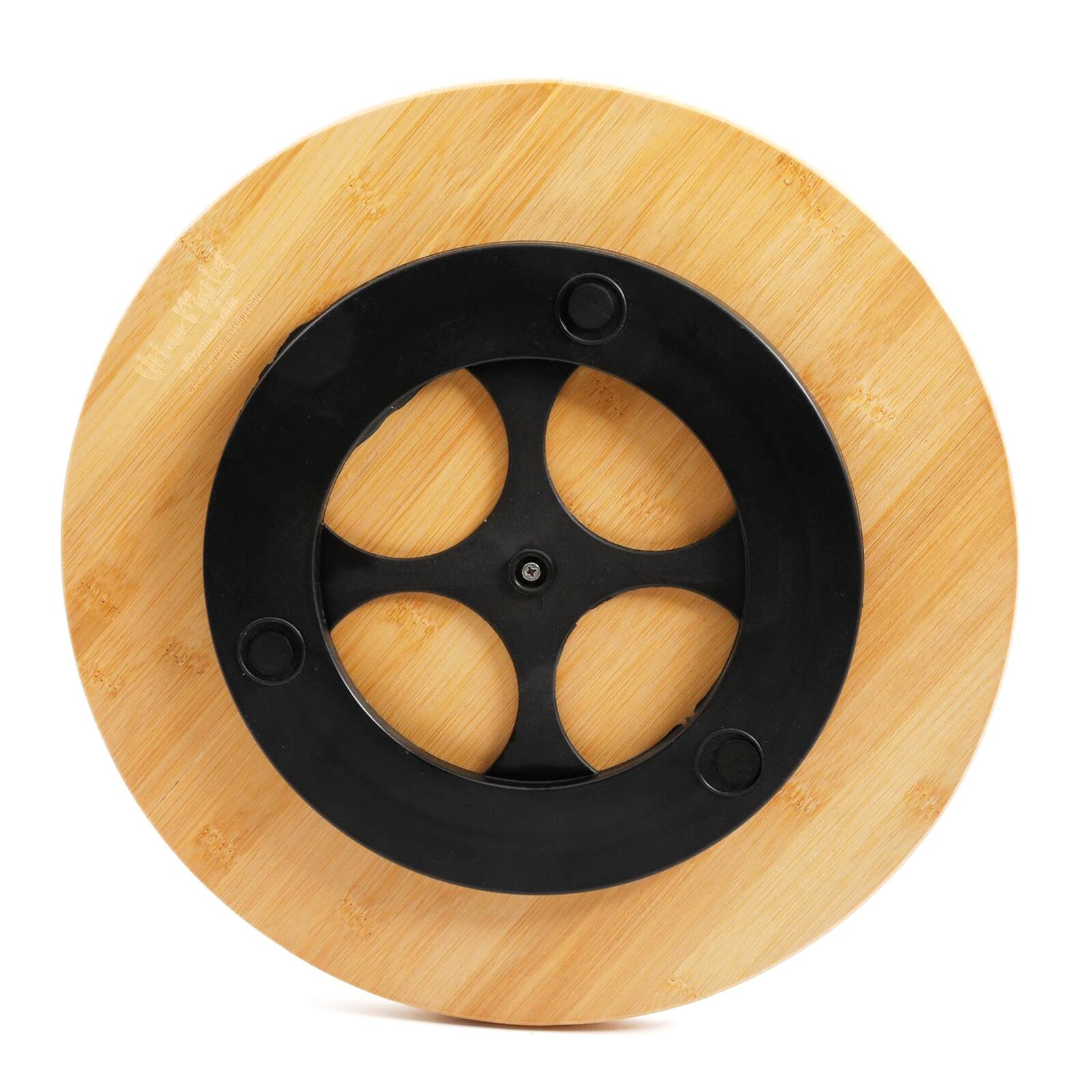 Angle. Gibson - Urban Market Life on the Farm 13 Inch Bamboo Lazy Susan Turntable - Brown.