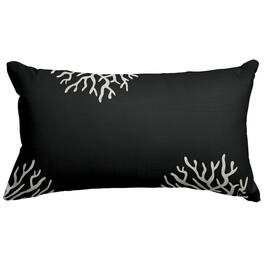 Majestic Home - Pillow 12x20 Coral - Black