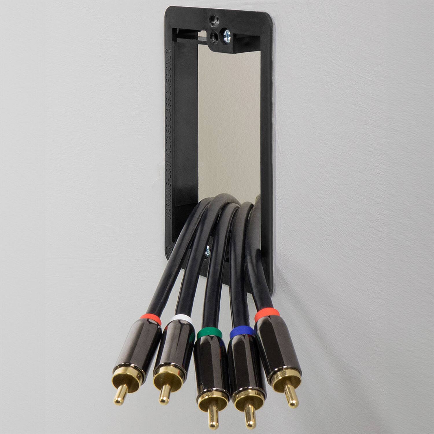 Alt View 1. Fosmon - 1-Gang Low Voltage Mounting Bracket with Mounting Screws - 1 Pack - White.