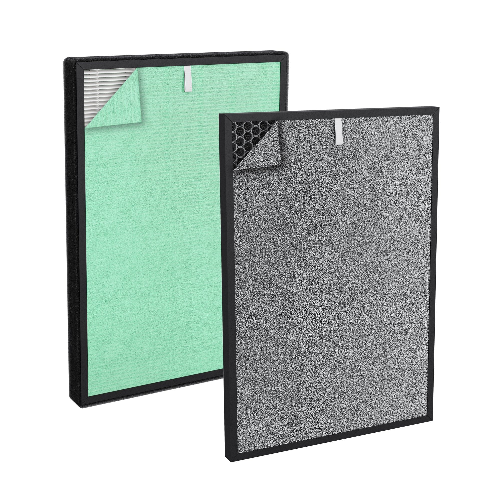 Front. Turonic - PH950_F - 4-in-2 Replacement Filter for PH950 Air Purifier, True HEPA13, Cotton, Activated Carbon, Cold Catalyst - Green.