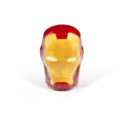 Front. Surreal Entertainment - Iron Man Refrigerator Magnet | 3D Superhero Collectible Magnet | 2 Inches Tall - Gold.