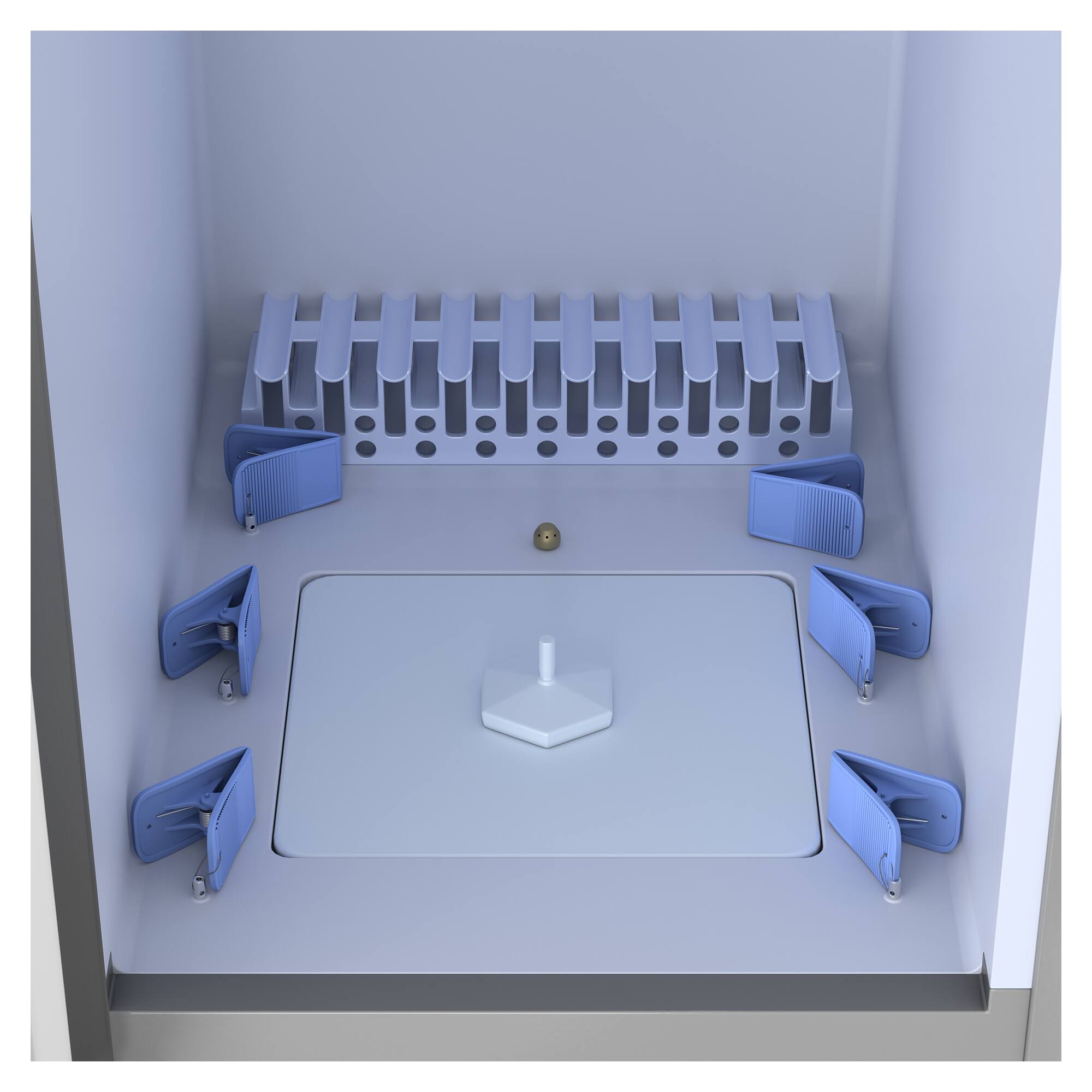 Alt View 2. Equator - Equator SDC 760 7.6cf Smart Steam Closet Dryer 4 Moving Hangers Quick20 Refresh Sanitize Deodorize Garment Care - Silver.