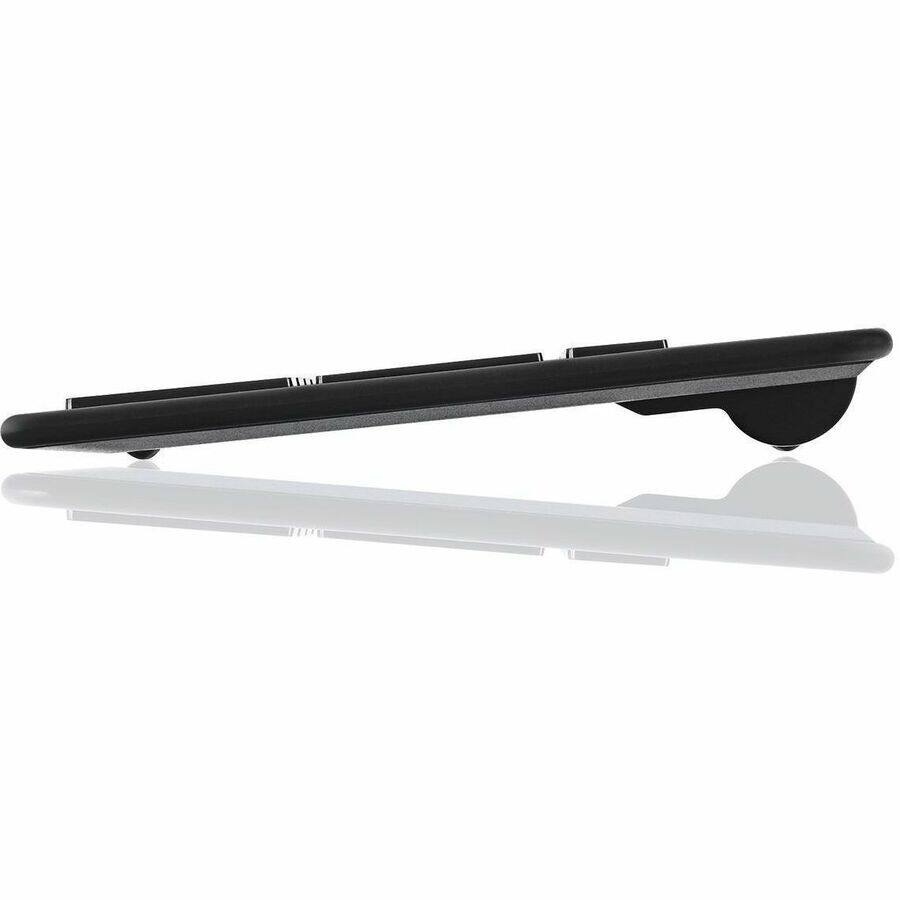 Alt View 3. Adesso - Adesso 2.4Ghz Wireless Scissor Switch Desktop Keyboard - Wireless Connectivity - RF - Full-size - 30 ft - 2.40 GHz - USB - Black.