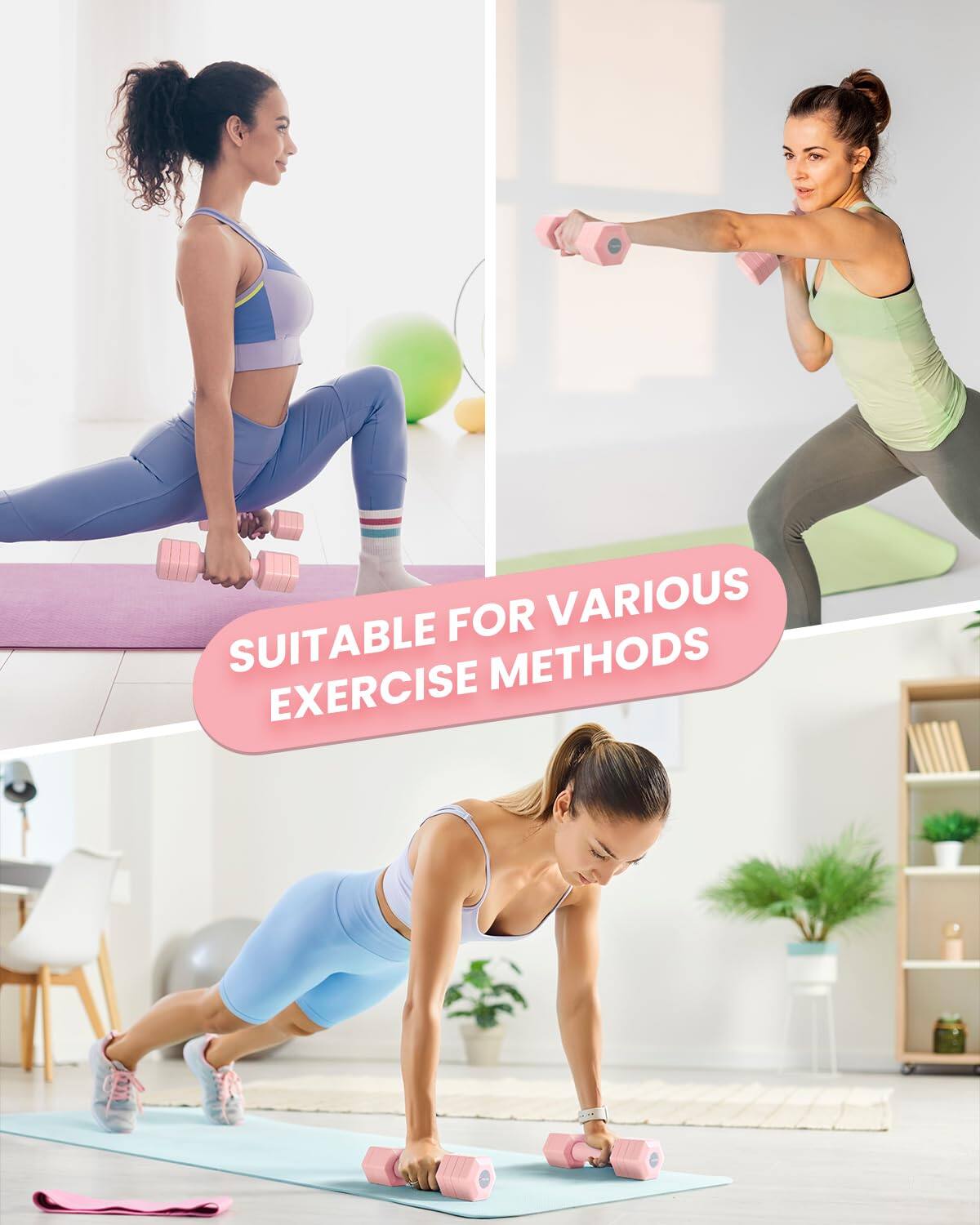 SUITABLE FOR VARIOUS EXERCISE METHODS