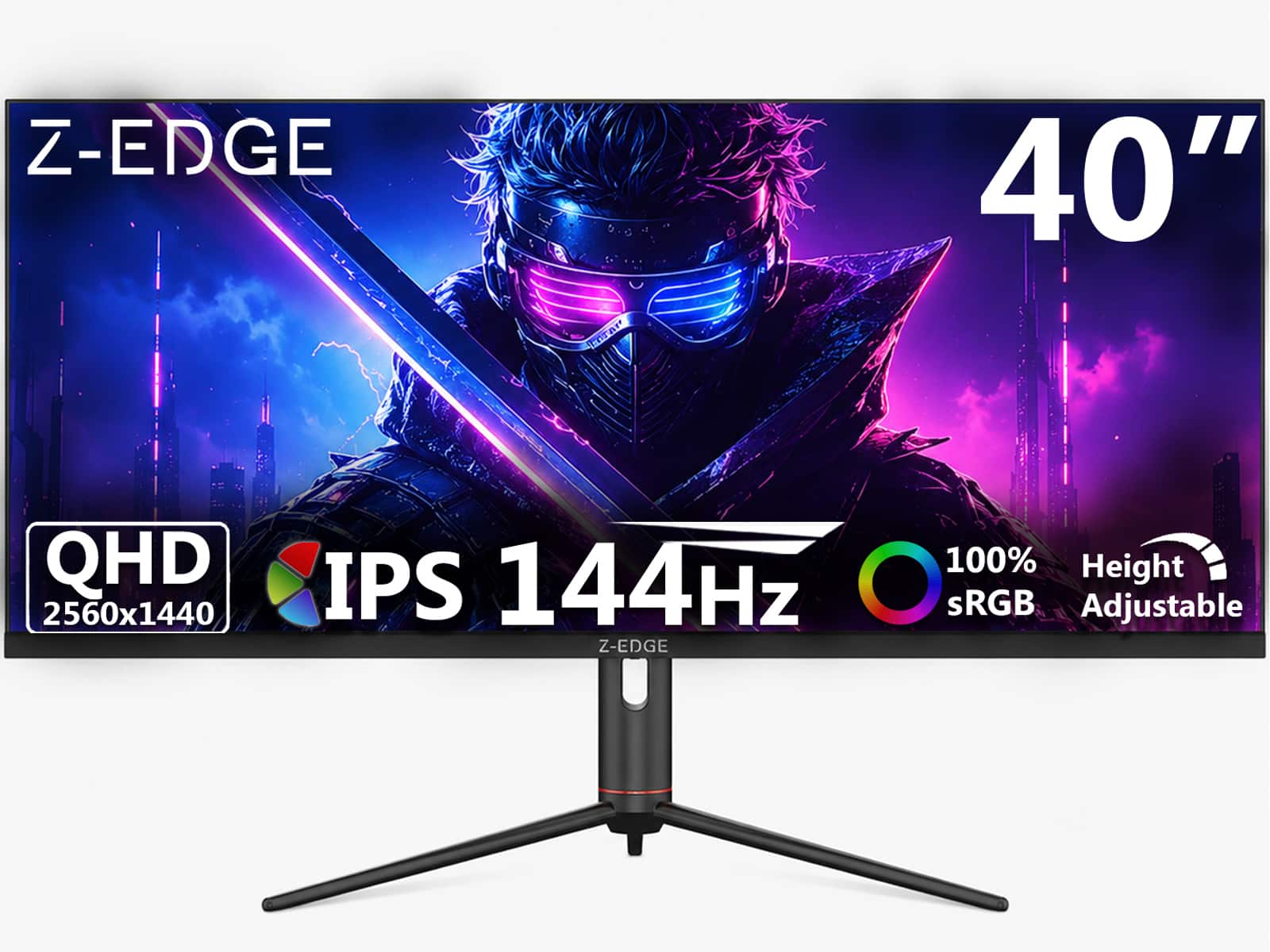 "Z Z-Edge - UG40S 40"" 21:9 WQHD 3440x1440 144Hz 1ms IPS Gaming Monitor, FreeSync, Height/Tilt/Swivel Adjustable - Black" price history on PriceWatchPro