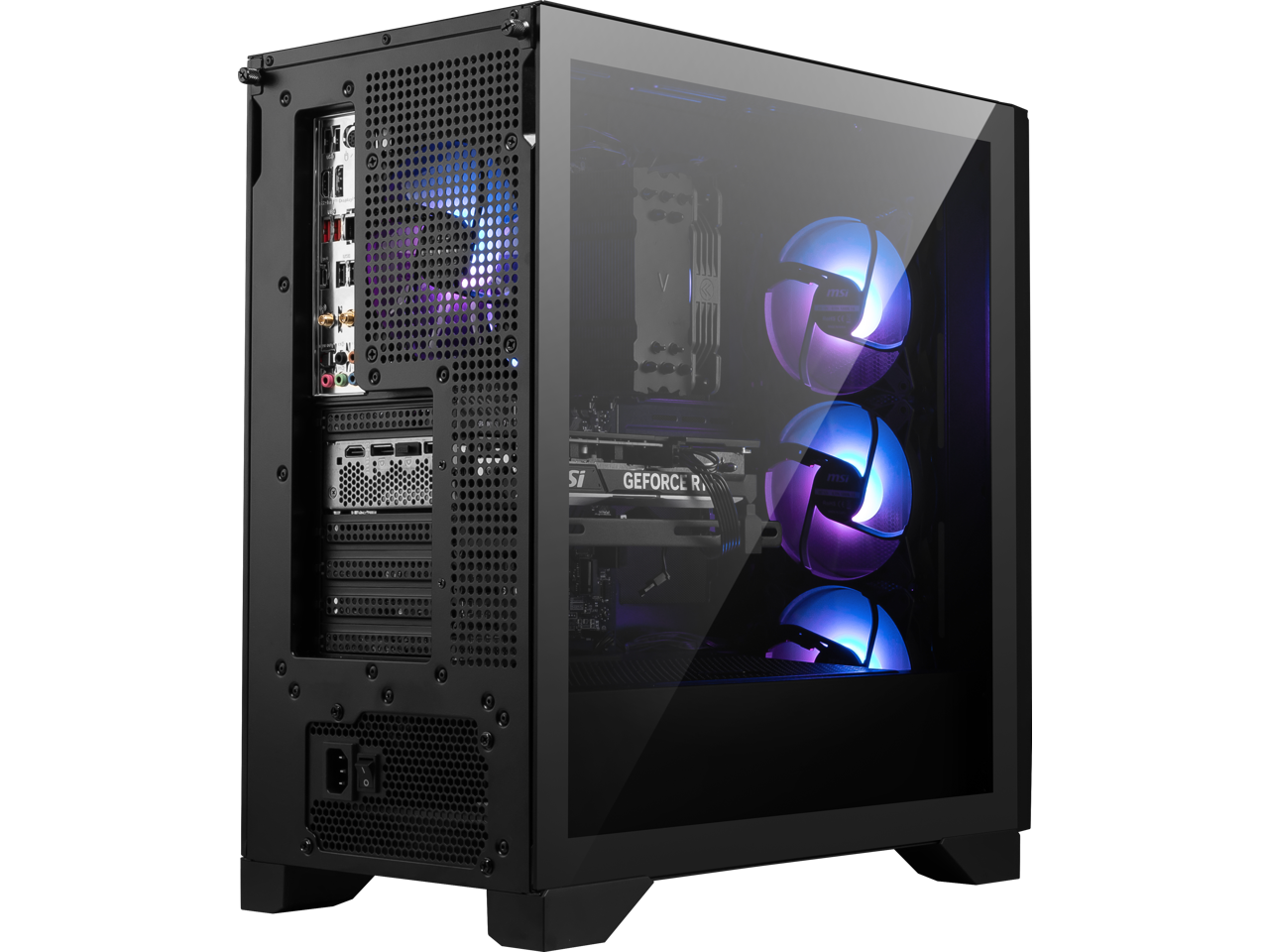 Alt View 7. MSI - MSI Aegis R2 Gaming Desktop, i9-14900F, RTX 5070, 32GB DDR5, 1TB SSD, USB-C, VR-Ready, Win 11 - Black.