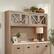 Angle. Sauder - Dixon City Large Hutch - Brushed Oak.