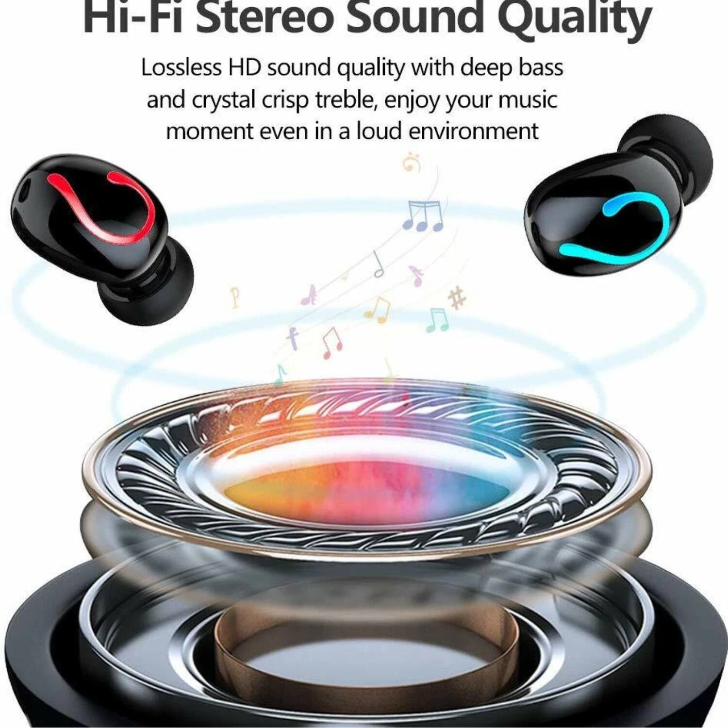 Hi-Fi Stereo Sound Quality

Lossless HD sound quality with deep bass and crystal crisp treble, enjoy your music moment even in a loud environment