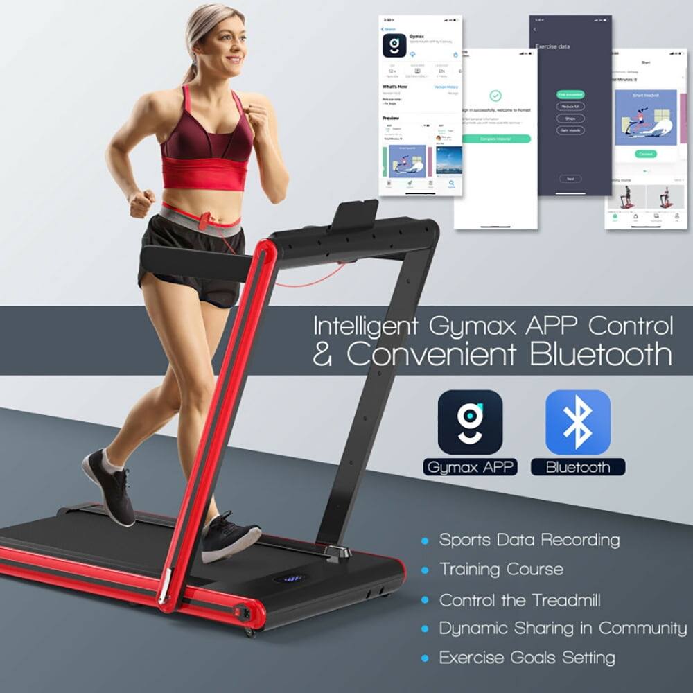 Intelligent Gymax APP Control & Convenient Bluetooth

- Sports Data Recording
- Training Course
- Control the Treadmill
- Dynamic Sharing in Community
- Exercise Goals Setting