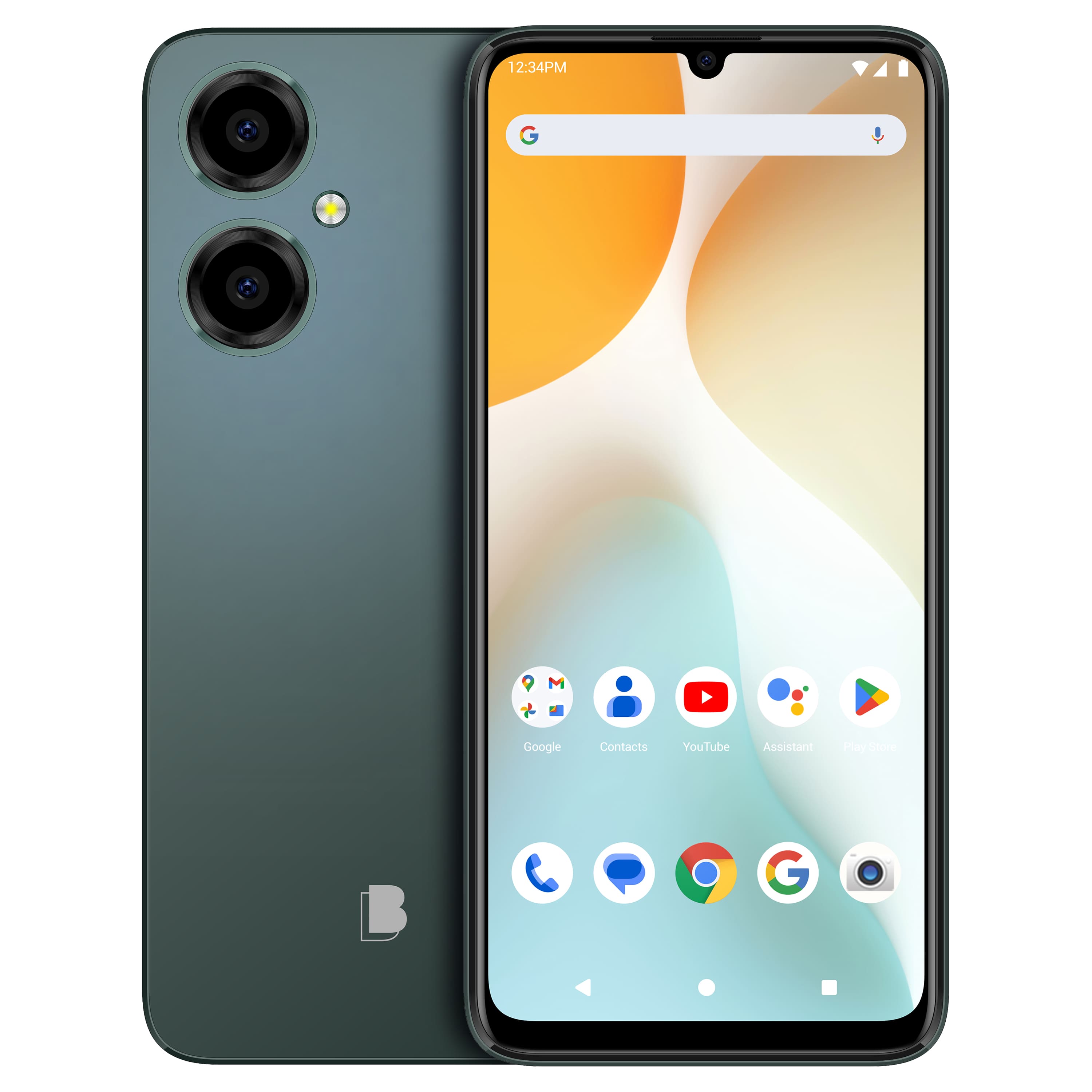 12:34 PM Google Contacts YouTube Assistant