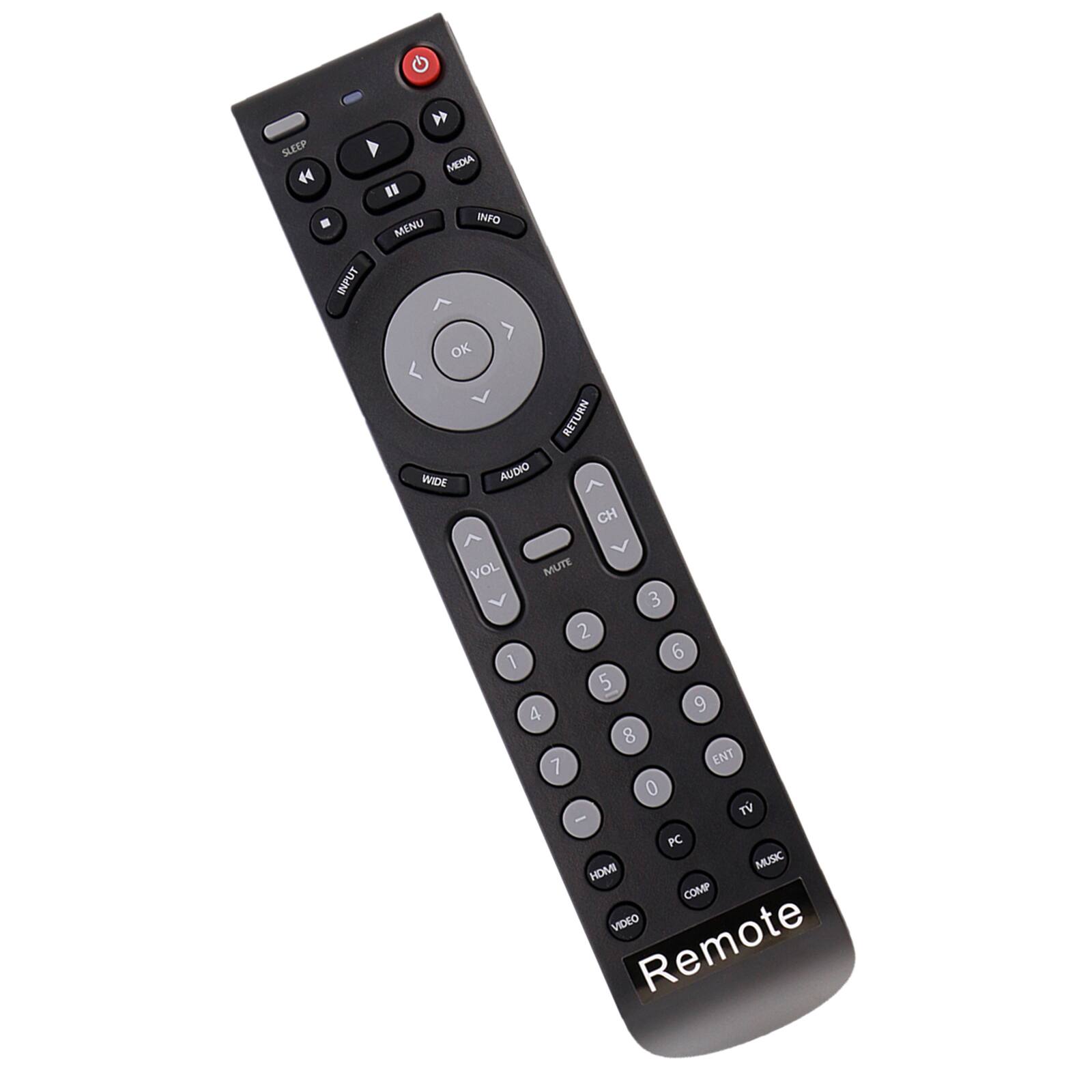 SLEEP MEDIA 44" - INFO MENU INPUT OK WIDE AUDIO RETURN CH VOL MUTE 1 2 3 4 5 6 7 8 9 0 ENT TV - PC HDMI MUSIC COMP VIDEO Remote
