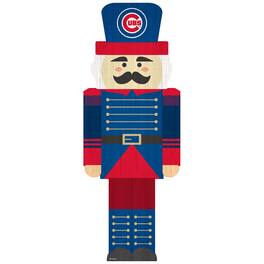 Fan Creations - Chicago Cubs 31'' Nutcracker Leaner - Multicolor