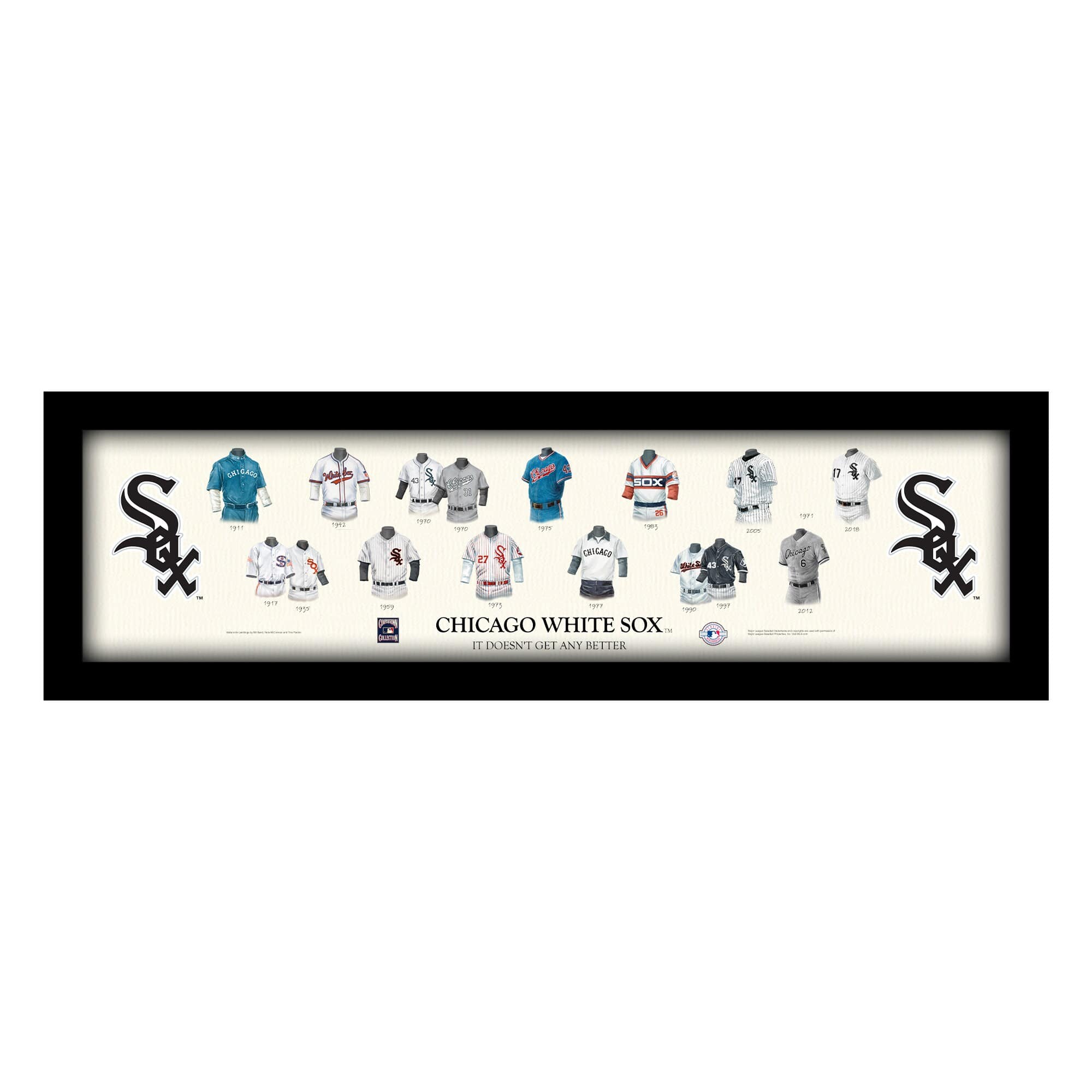 Sporticulture - Chicago White Sox Cooperstown Collection Framed Uniform Heritage Art Print - Multicolor price history on PriceWatchPro