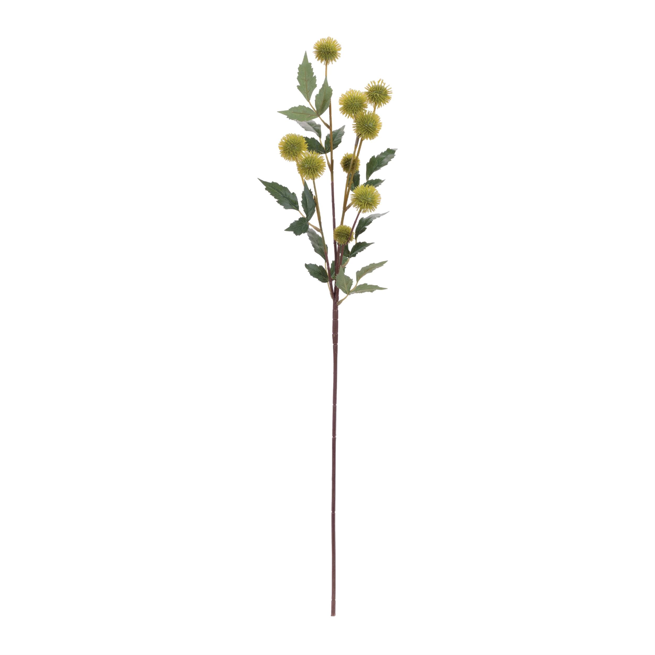 Angle. BreeBe - Green Faux Pod Branches (Set of 6) - Green.