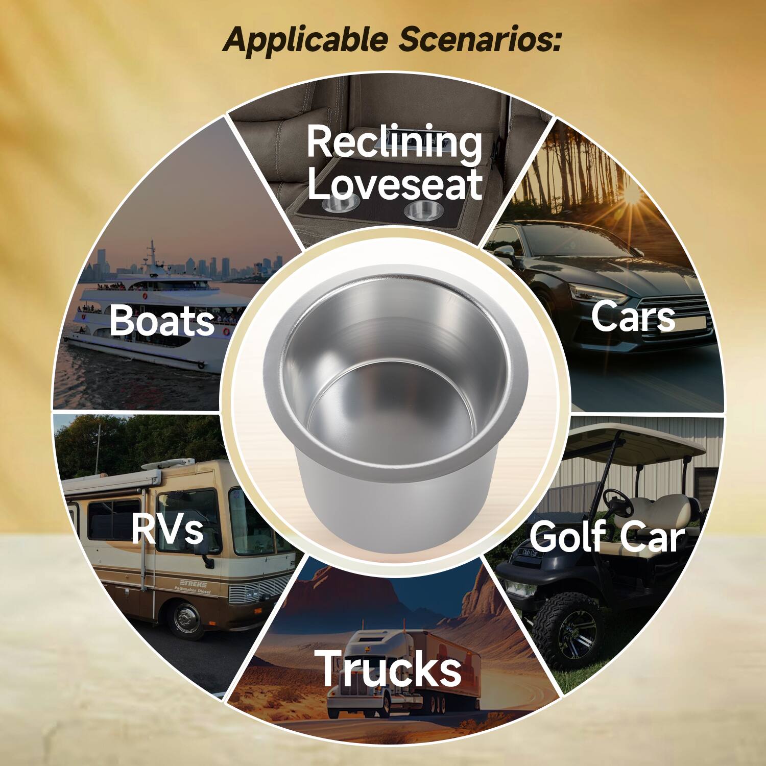 Applicable Scenarios: Reclining Loveseat Boats Cars RVs Golf Car Trucks