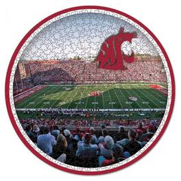 WinCraft - Washington State Cougars Round 500-Piece Puzzle - Multicolor