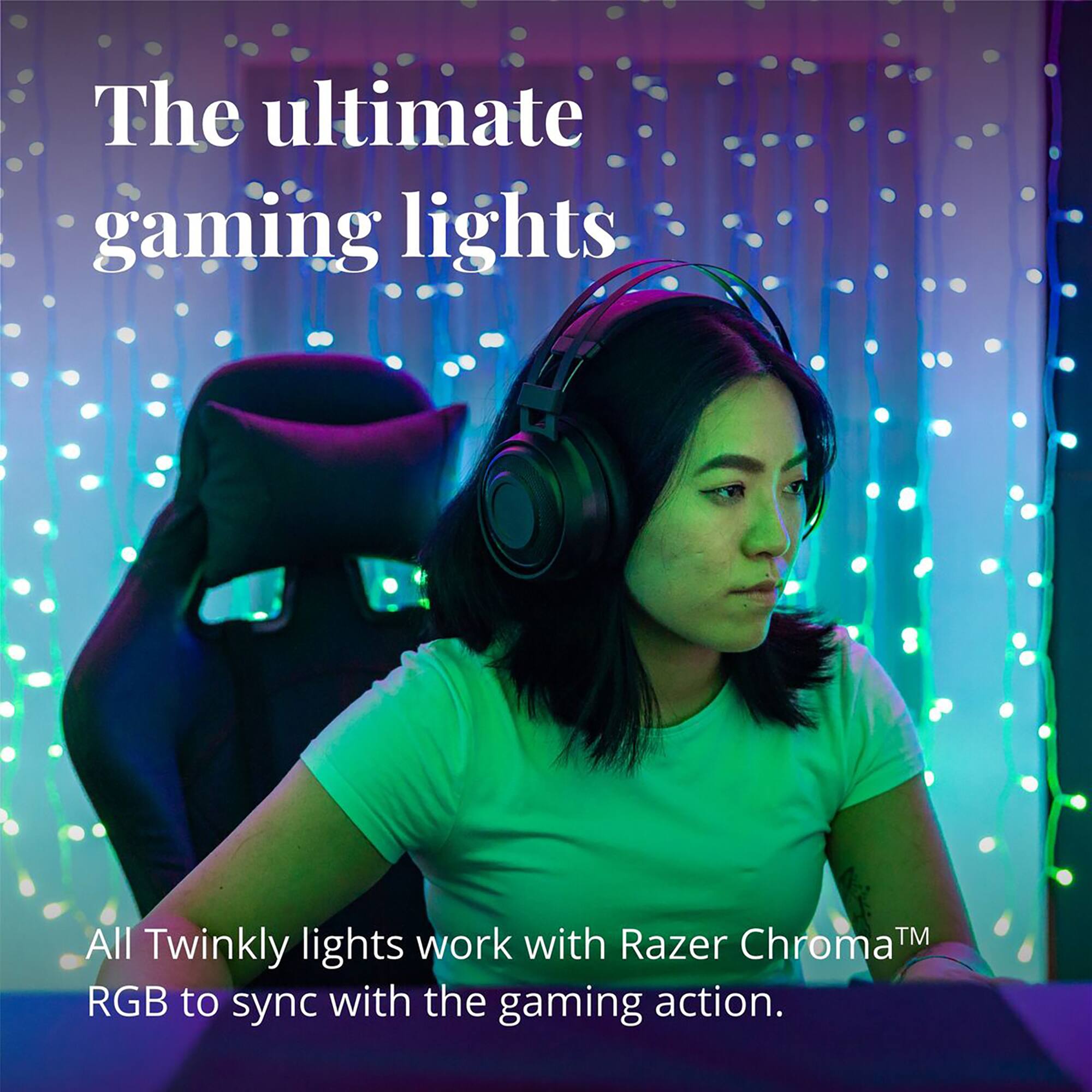 Alt View 29. Twinkly - Smart Light Curtain 210 RGB + LED Generation II - Multi.