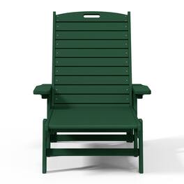 WestinTrends - Malibu Poly Reclining Chaise Lounge - Dark Green