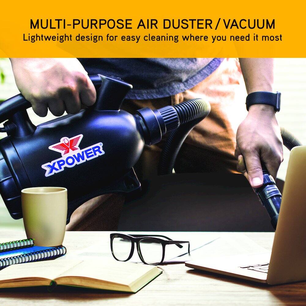 MULTI-PURPOSE AIR DUSTER / VACUUM  
Lightweight design for easy cleaning where you need it most