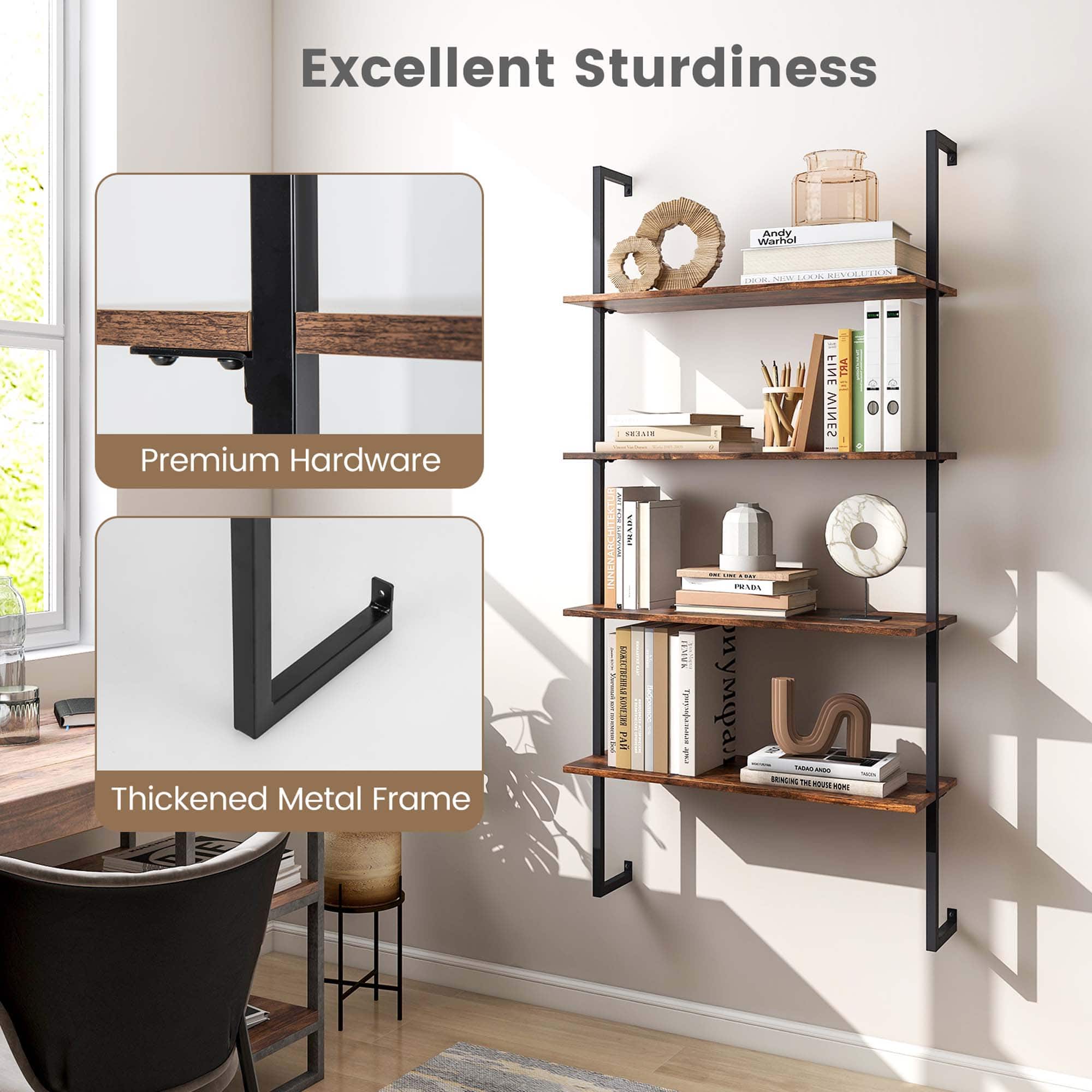 Excellent Sturdiness: Premium Hardware Thickened Metal Frame