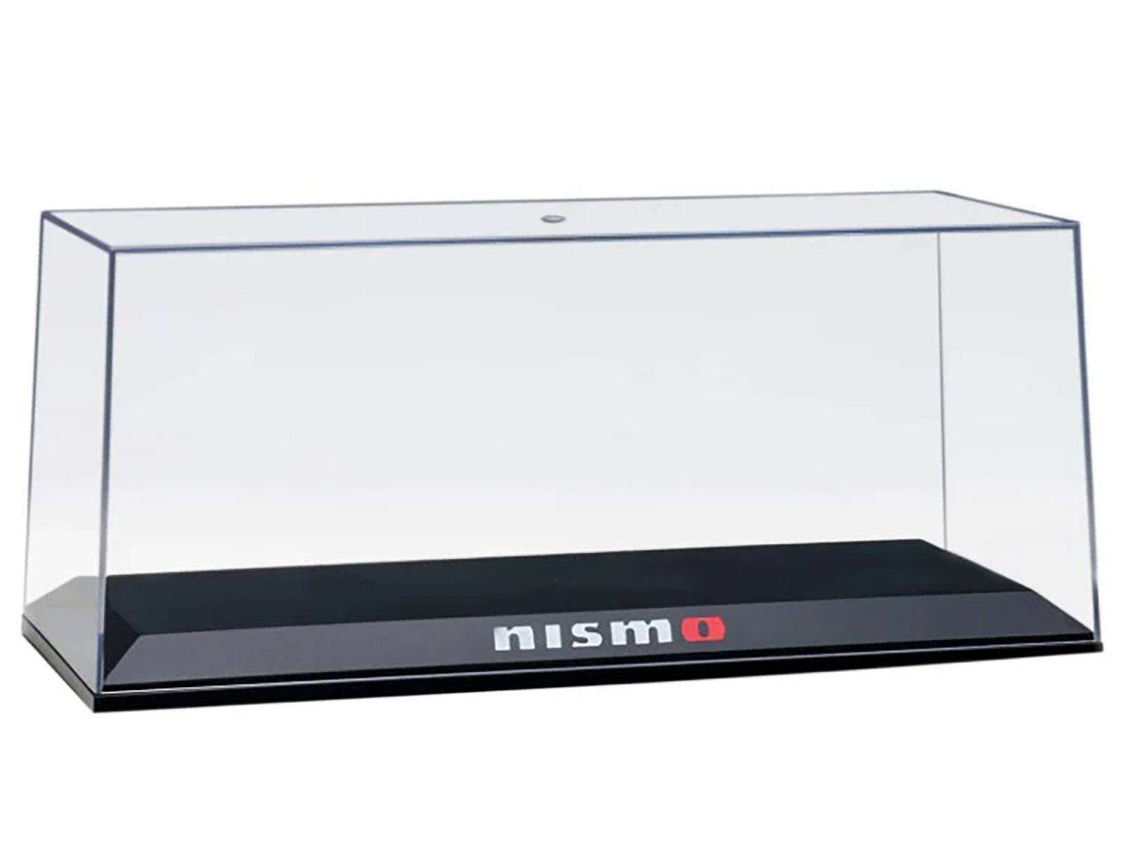 Angle. Autoart - Collectible Display Show Case with Black Plastic Base "Nismo" for 1/18-1/24 Scale Model Cars by Autoart - Black .