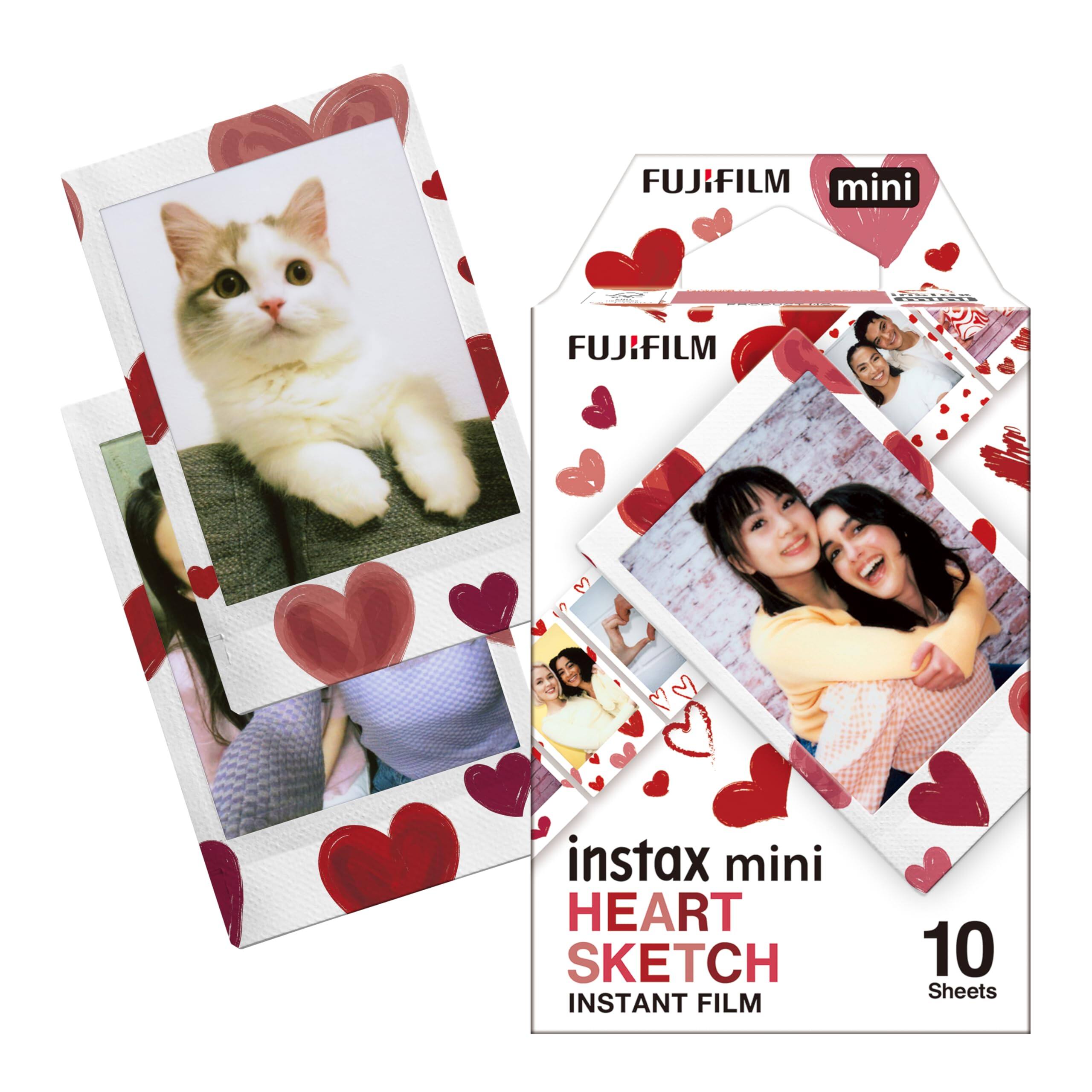 FUJIFILM mini  
FUJIFILM  
instax mini HEART SKETCH  
INSTANT FILM  
10 Sheets