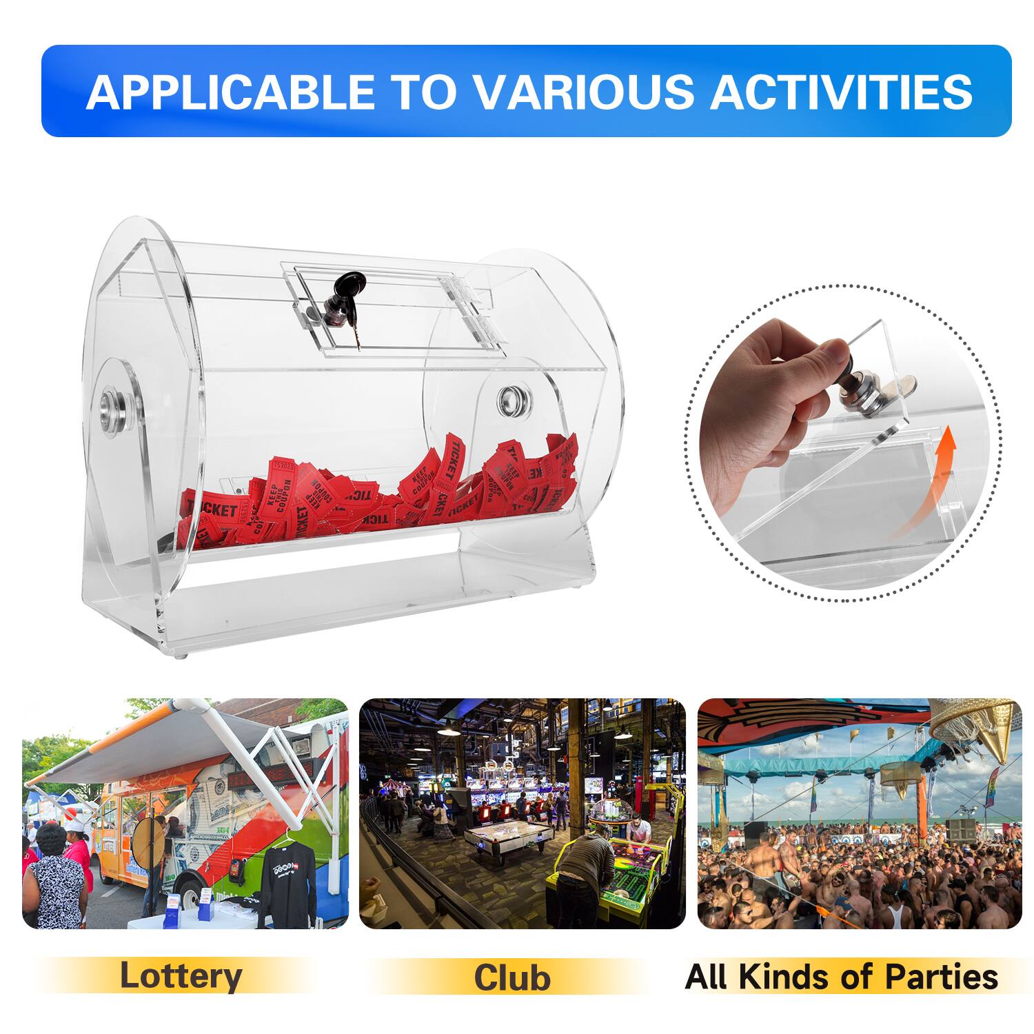 APPLICABLE TO VARIOUS ACTIVITIES Lottery Club All Kinds of Parties