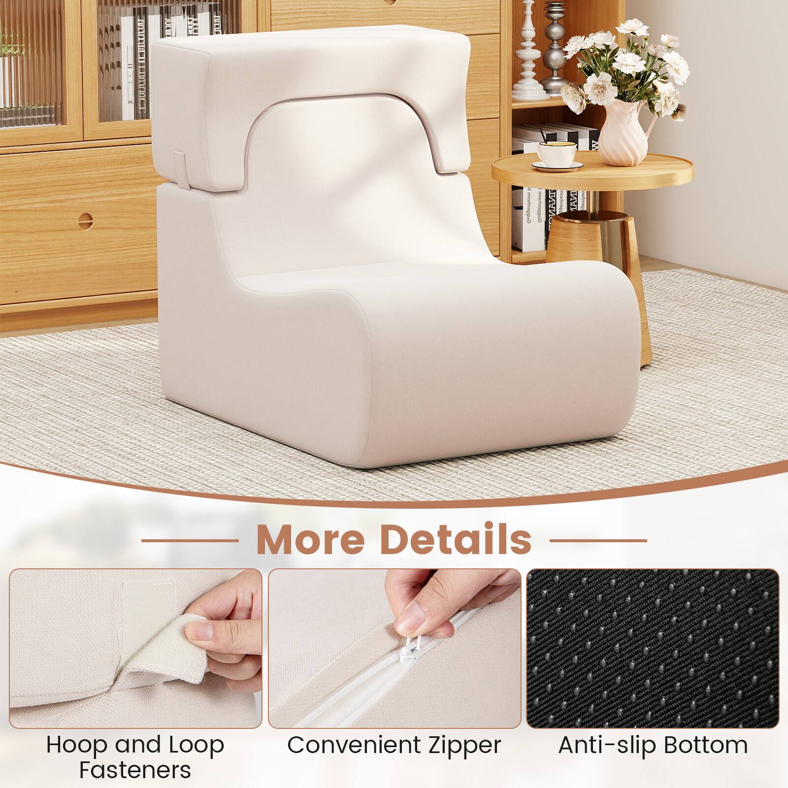 - SAV More Details
- Hoop and Loop Fasteners
- Convenient Zipper
- Anti-slip Bottom