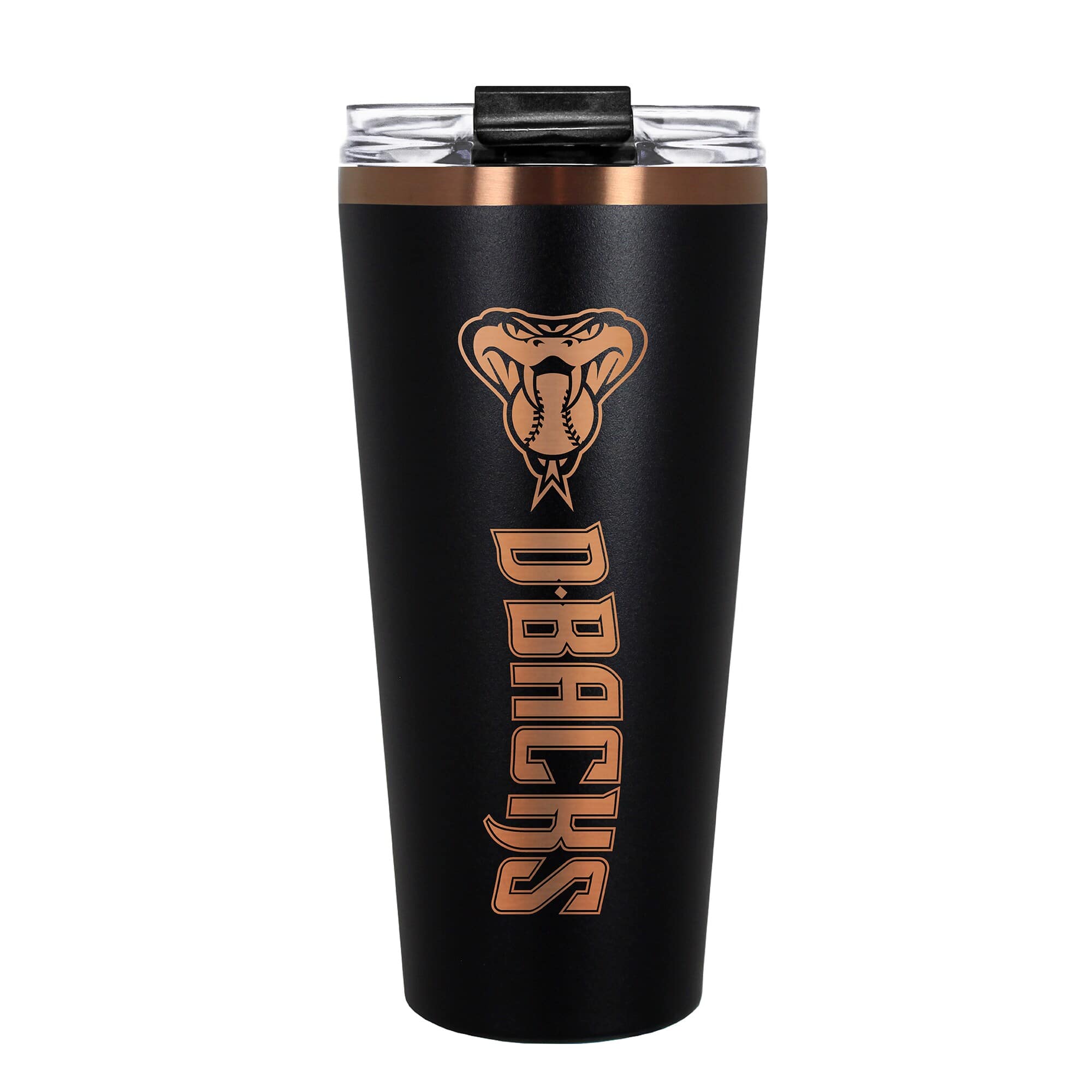 Front. Great American Products - Arizona Diamondbacks 30oz. Big Slim Tumbler - Black.