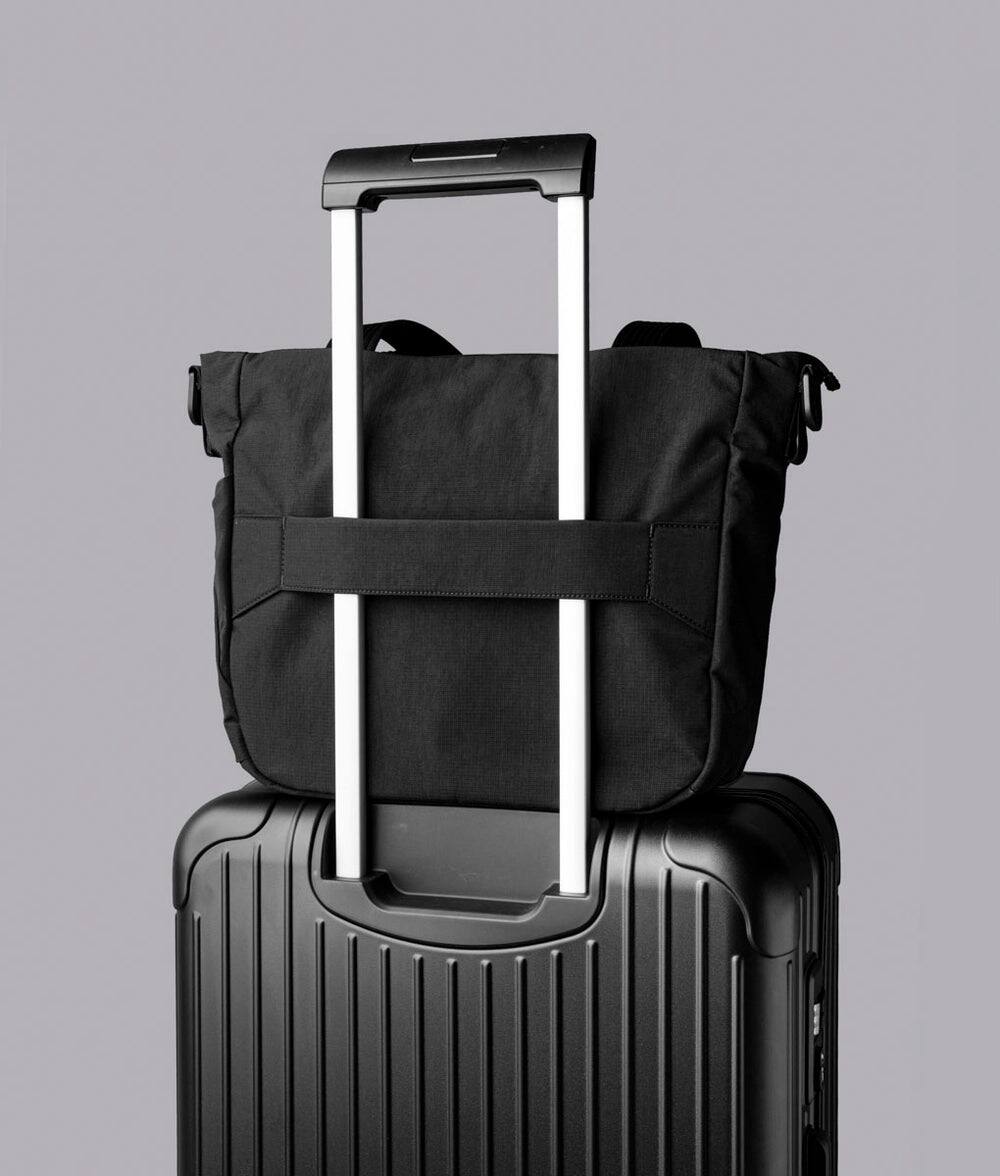 Back. ALPAKA - Bravo Tote V2 Laptop Tote for Work & Travel, Fits 14” MacBook Pro - Black Axoflux 400D.