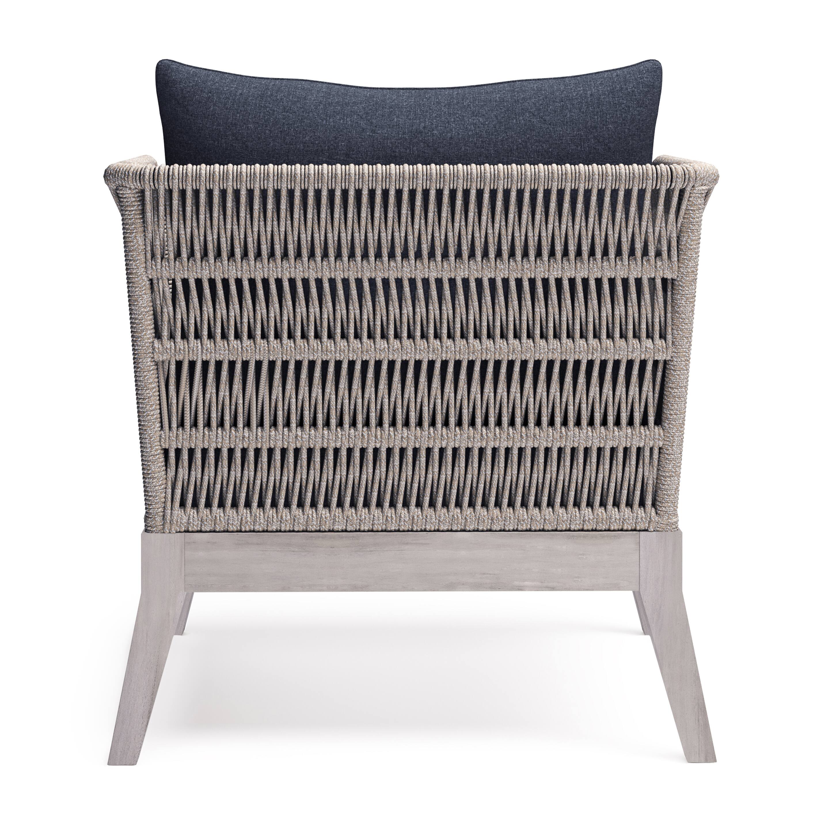 Alt View 13. Simpli Home - Santiago Outdoor Conversation Chair - Slate Grey.