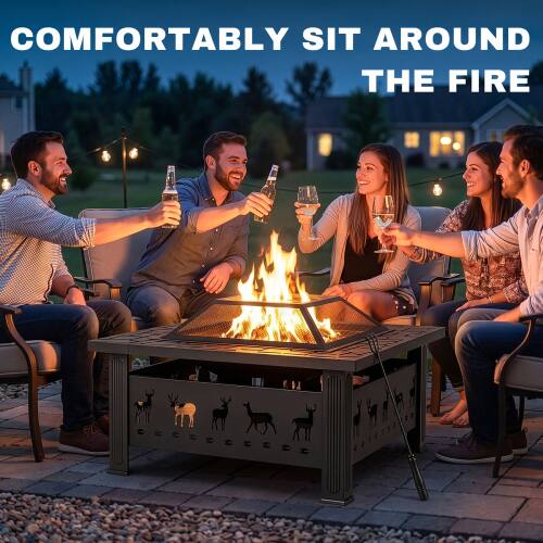 COMFORTABLY SIT AROUND THE FIRE