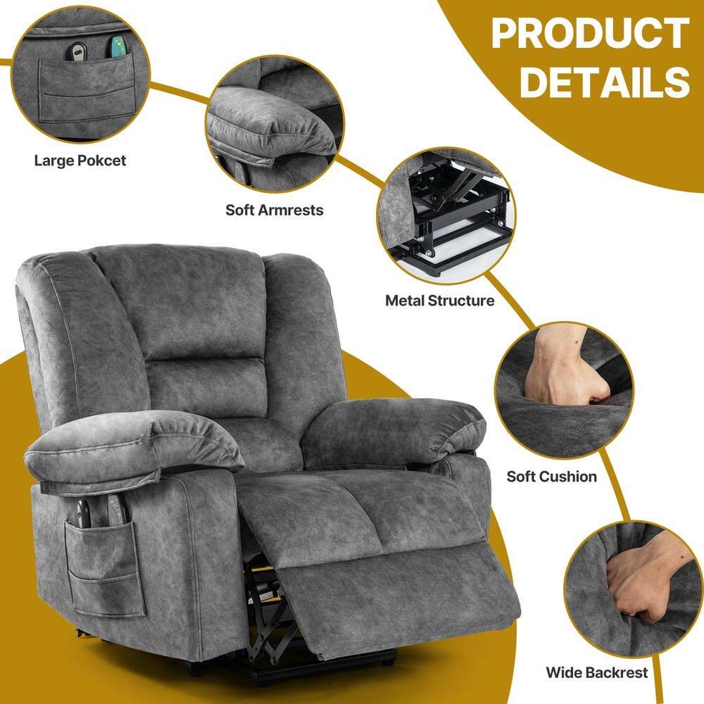 PRODUCT DETAILS

- Large Pocket
- Soft Armrests
- Metal Structure
- Soft Cushion
- Wide Backrest
