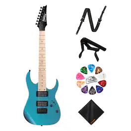Ibanez - GRG7221MMLB 7-String Electric Metallic Light Blue Guitar, Right Hand Kit