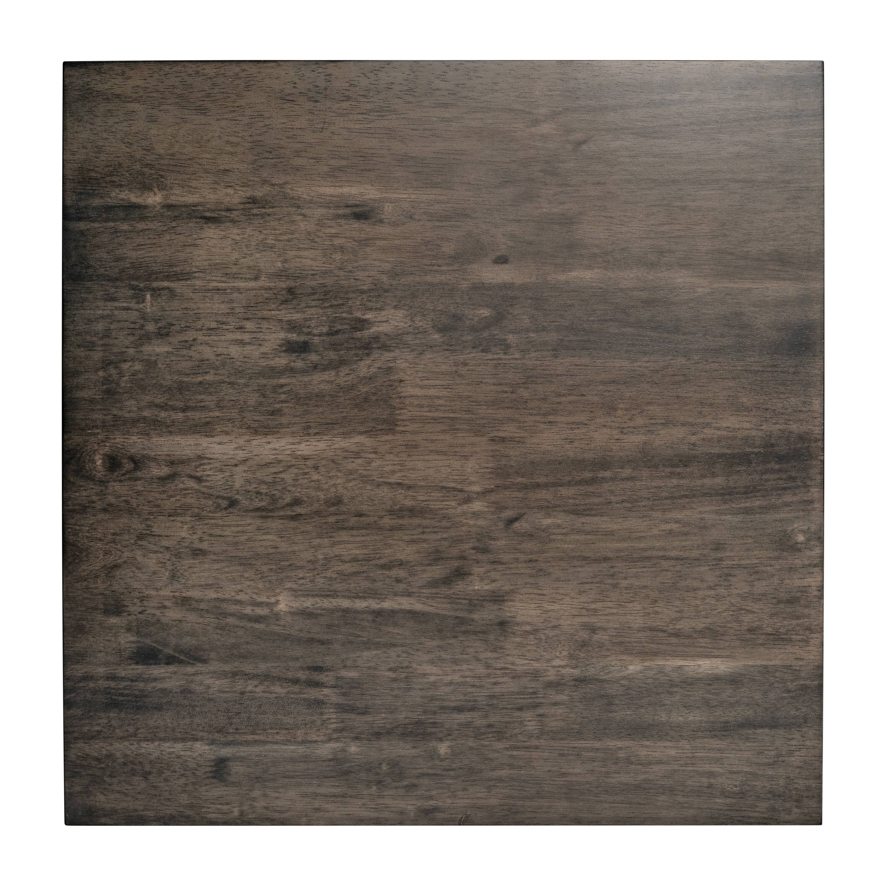 Alt View 1. Flash Furniture - Jasper Farmhouse Style Solid Wood End Table with Traditional X-Frame Design in Acacia Gray and Rustic White - Gray.