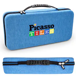 PicassoTiles - PICASSO-TILES Magnetic Tiles Carrying Case for Kids, Construction STEM Building Blocks Educational Toy