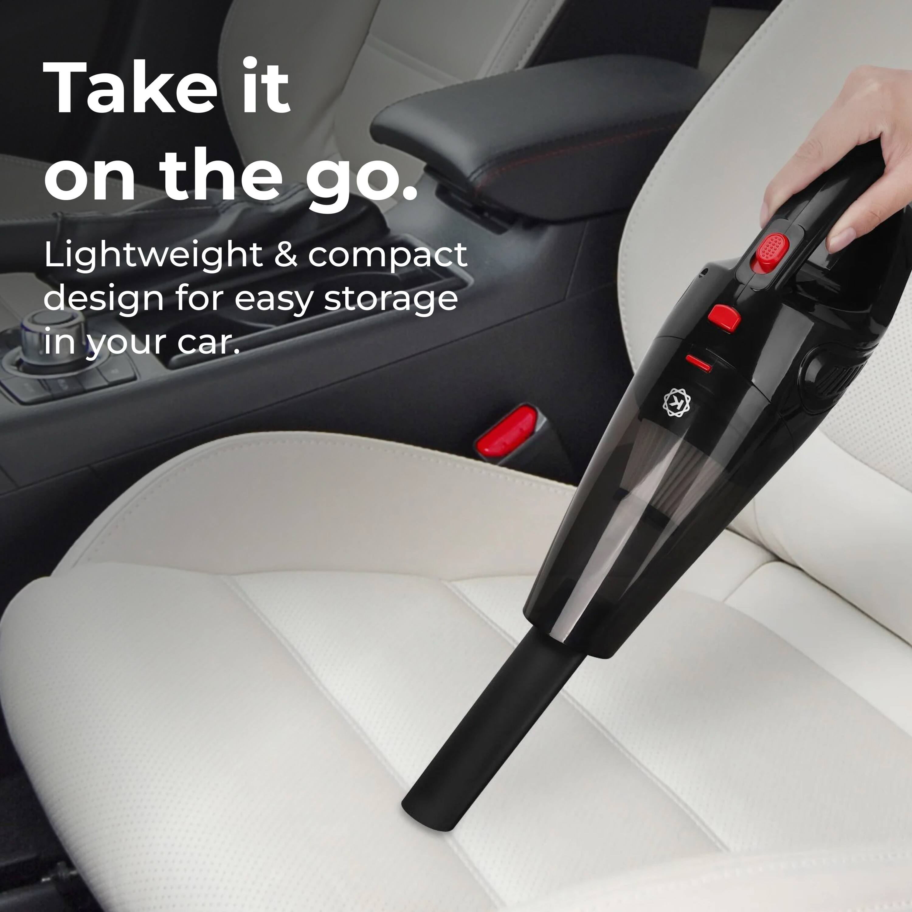 Take it on the go. Lightweight & compact design for easy storage in your car.