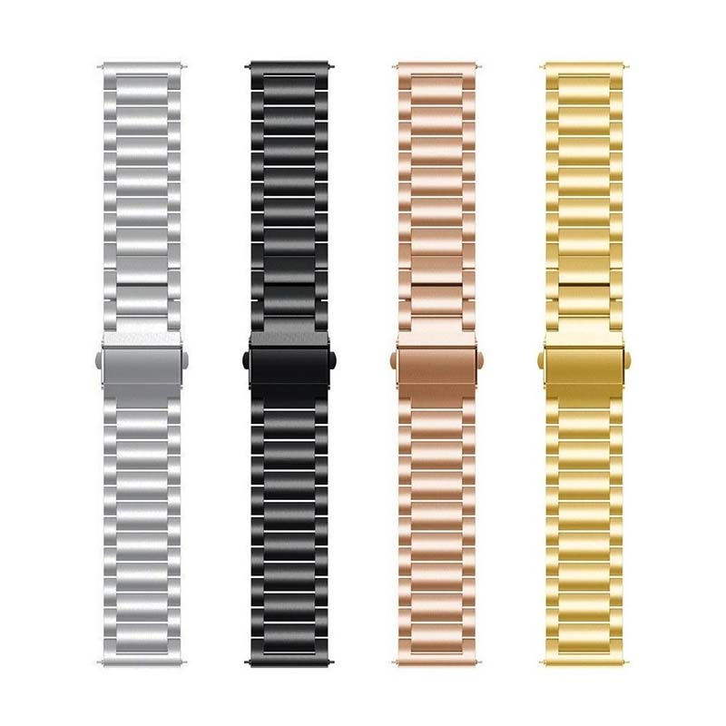 Left. StrapsCo - Evening Bracelet Stainless Steel Watch Band Strap For Fitbit Inspire 3 - Rose Gold.